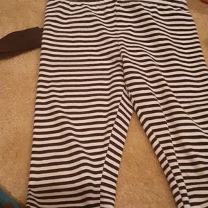 Kids girls black and white leggings